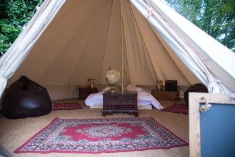 Our top tier glamping option The Elite Suite